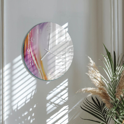 Ronde glazen klok Abstractie