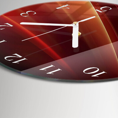 Ronde glazen klok Abstractie