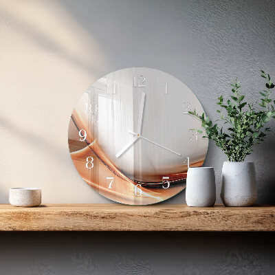 Ronde glazen klok Abstractie