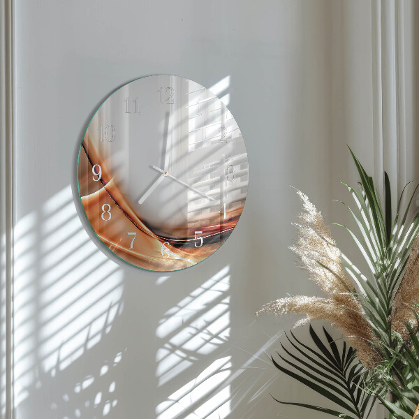 Ronde glazen klok Abstractie