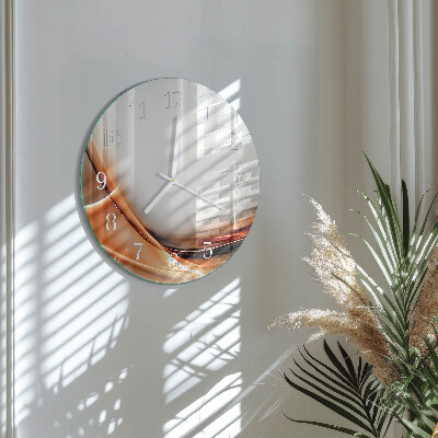 Ronde glazen klok Abstractie