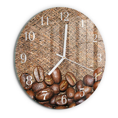 Ronde glazen klok Koffiebonen