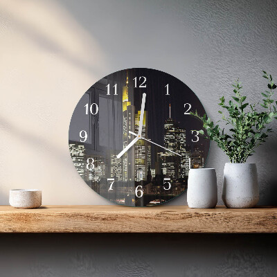 Ronde glazen klok Horizon