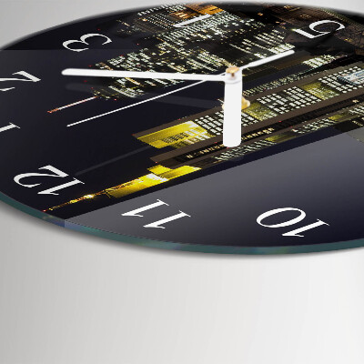 Ronde glazen klok Horizon