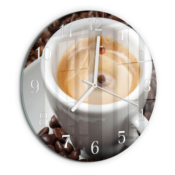 Ronde glazen klok Kopje koffie