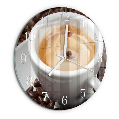 Ronde glazen klok Kopje koffie