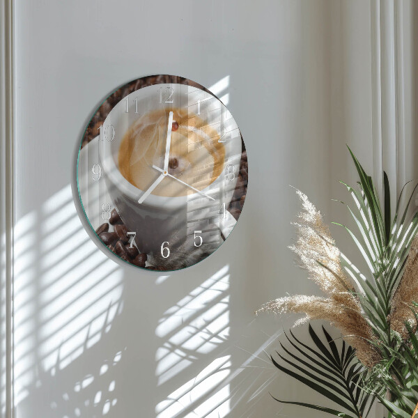 Ronde glazen klok Kopje koffie