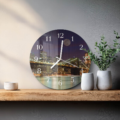 Ronde glazen klok Horizontale brug