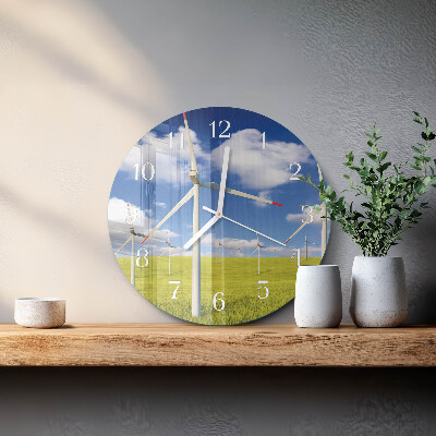 Ronde glazen klok Windpark