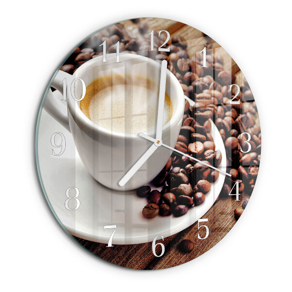 Ronde glazen klok Kopje koffie