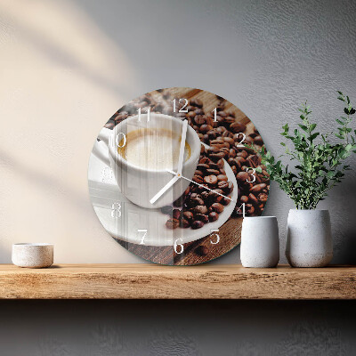 Ronde glazen klok Kopje koffie