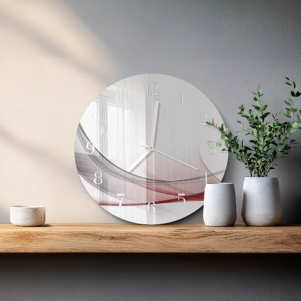 Ronde glazen klok Abstractie