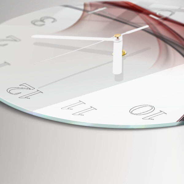 Ronde glazen klok Abstractie