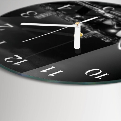 Ronde glazen klok Sydney Horizon