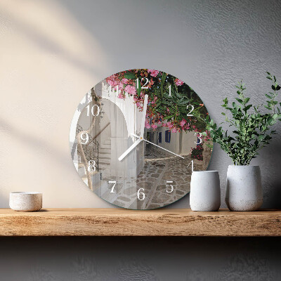 Ronde glazen klok Bloemensteeg