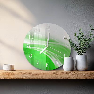 Ronde glazen klok Abstractie
