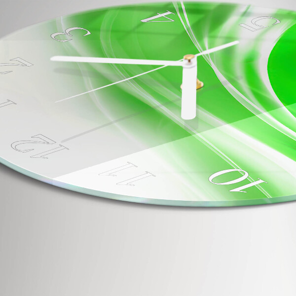 Ronde glazen klok Abstractie