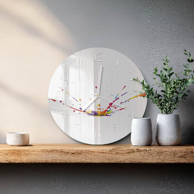 Ronde glazen klok Vlekken
