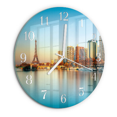 Ronde glazen klok Eiffeltoren Parijs