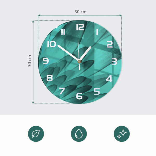 Ronde glazen klok Vanille met citroen