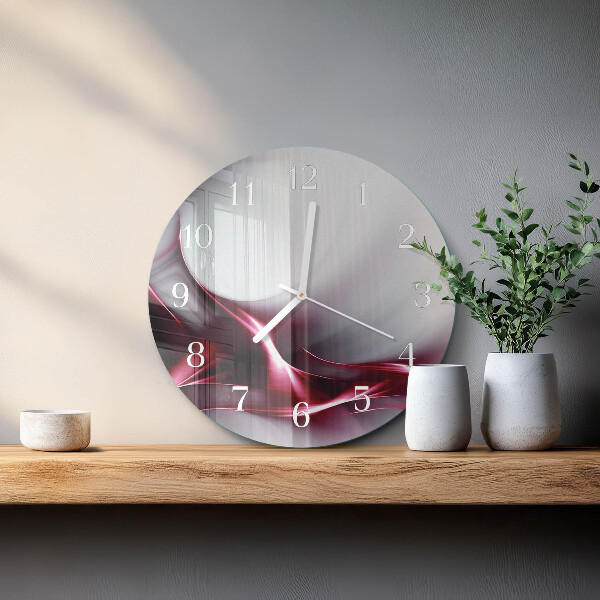 Ronde glazen klok Abstractie