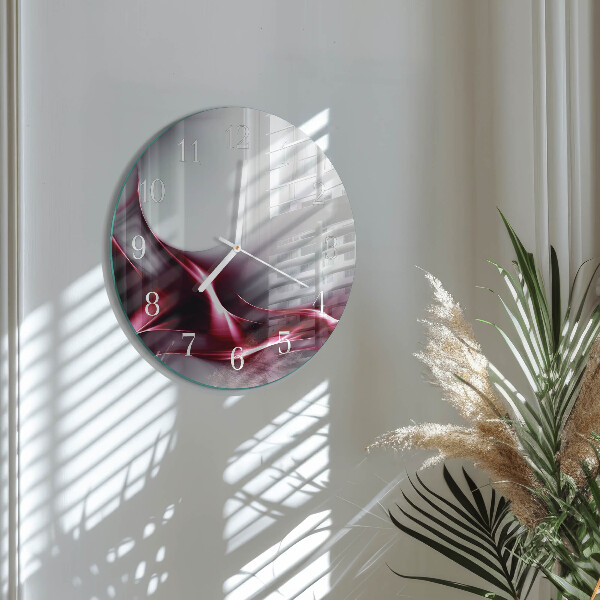 Ronde glazen klok Abstractie