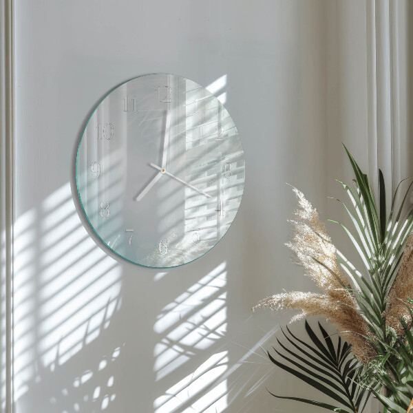 Ronde glazen klok Abstractie