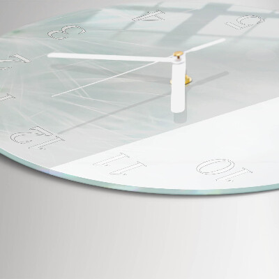 Ronde glazen klok Abstractie