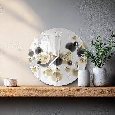 Ronde glazen klok Abstractie