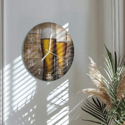 Ronde glazen klok Bier