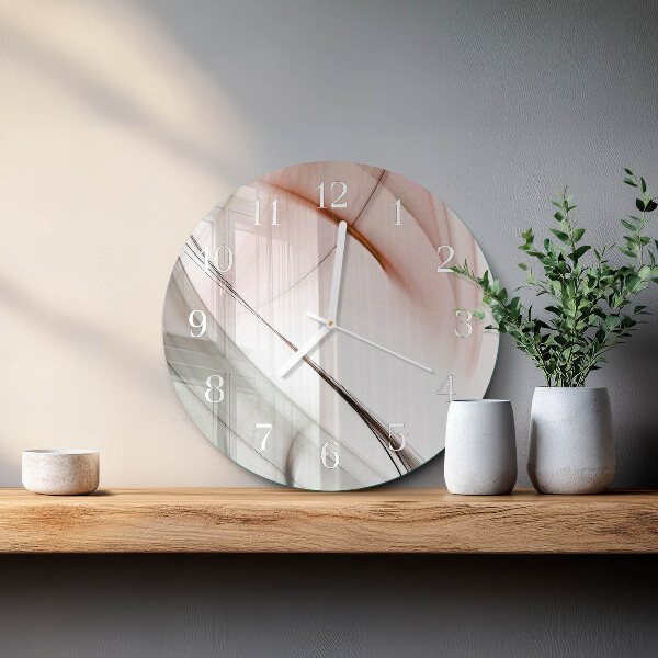 Ronde glazen klok Abstractie