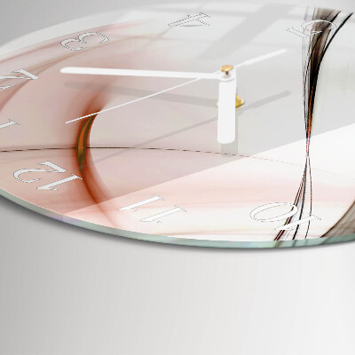 Ronde glazen klok Abstractie