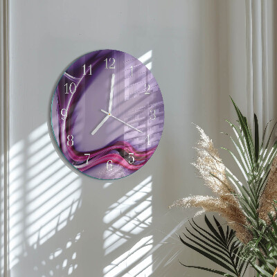 Ronde glazen klok Abstractie