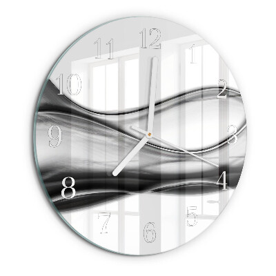 Ronde glazen klok Abstractie