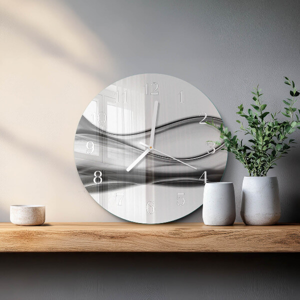 Ronde glazen klok Abstractie