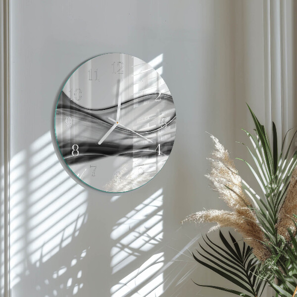 Ronde glazen klok Abstractie