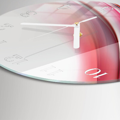 Ronde glazen klok Abstractie