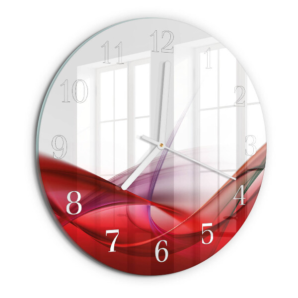 Ronde glazen klok Abstractie