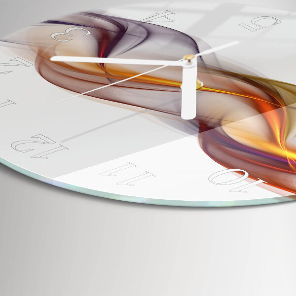 Ronde glazen klok Abstractie