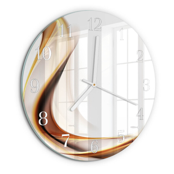 Ronde glazen klok Abstractie