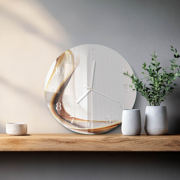 Ronde glazen klok Abstractie