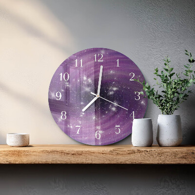 Ronde glazen klok Abstractie