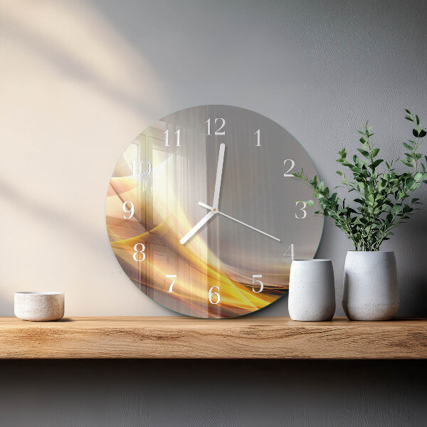 Ronde glazen klok Abstractie