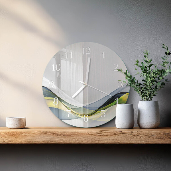 Ronde glazen klok Abstractie