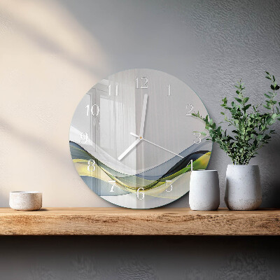 Ronde glazen klok Abstractie