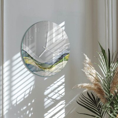 Ronde glazen klok Abstractie