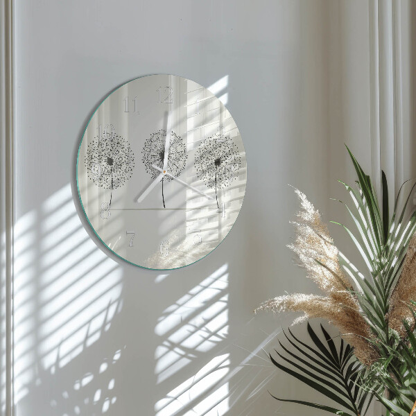 Ronde glazen klok Abstractie