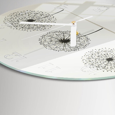 Ronde glazen klok Abstractie