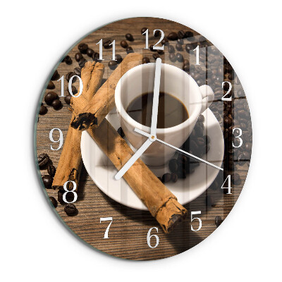 Ronde glazen klok Kaneelkoffie