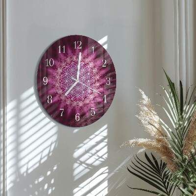 Ronde glazen klok Abstractie